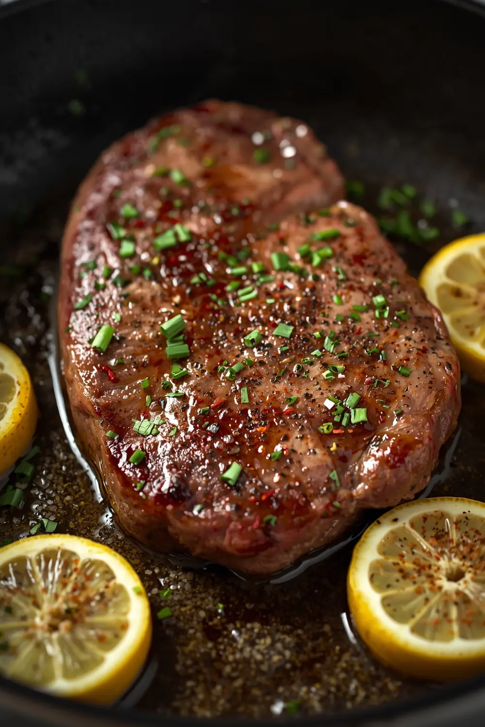 lemon garlic butter steak