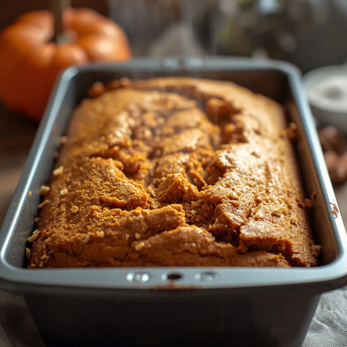 Cooking instructions for pumpkin bread