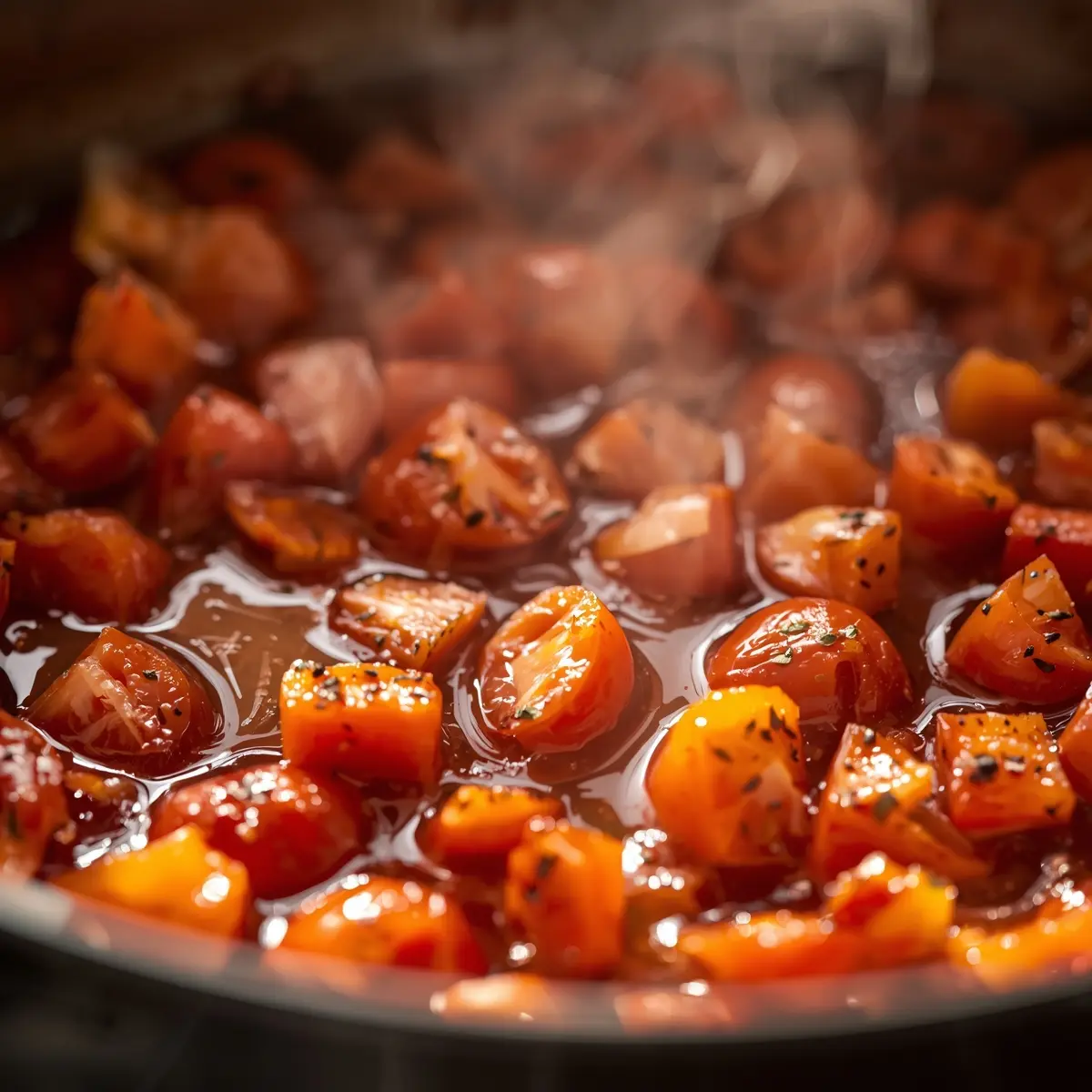 Cooking instructions for roasted tomato sauce