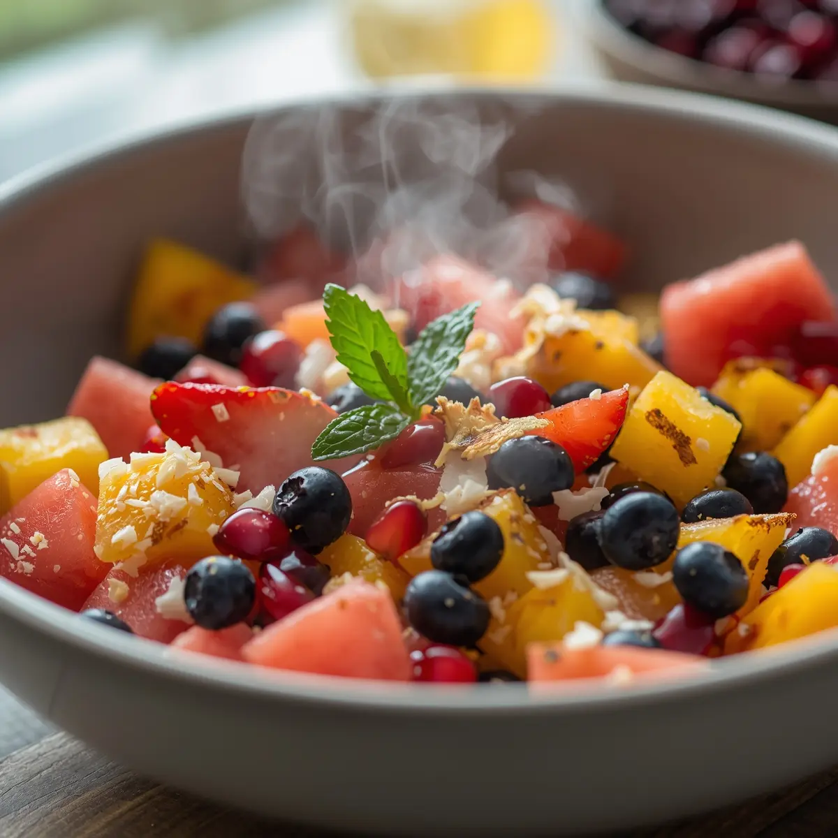 Cooking instructions for spring fruit salad