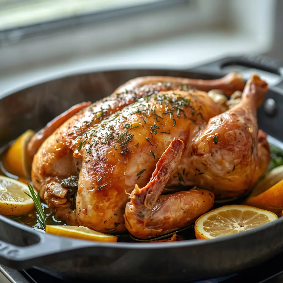 Cooking instructions for spring herb chicken
