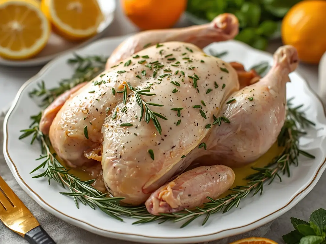 spring herb chicken ready to serve