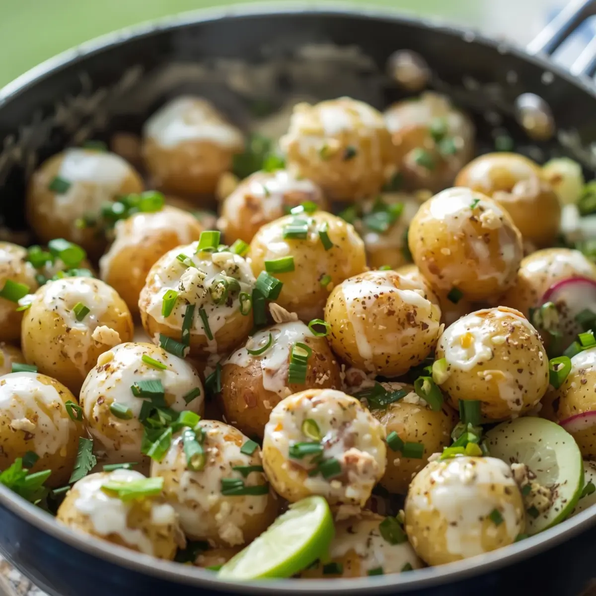 Cooking instructions for spring potato salad