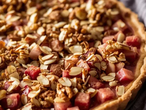 spring rhubarb crisp