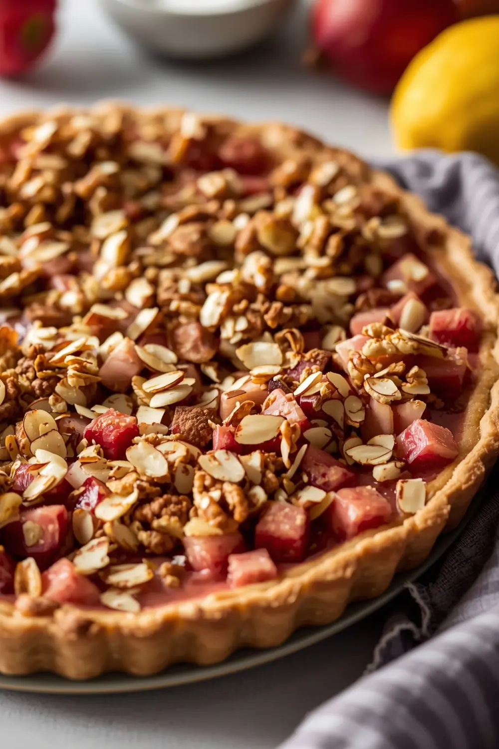 spring rhubarb crisp