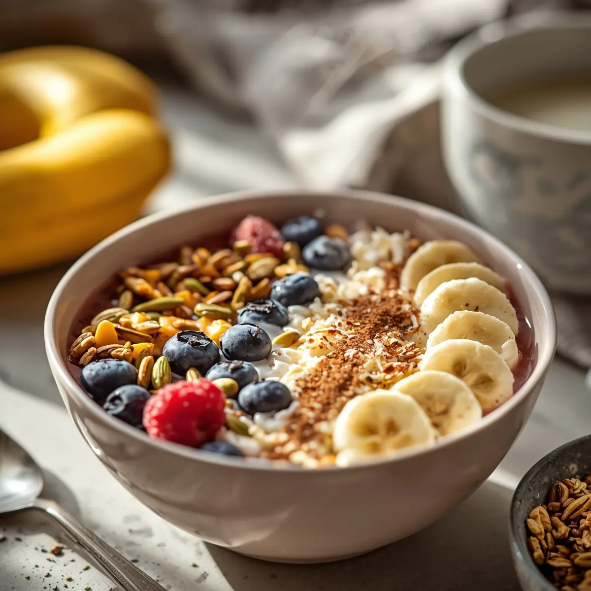 Cooking instructions for spring smoothie bowl