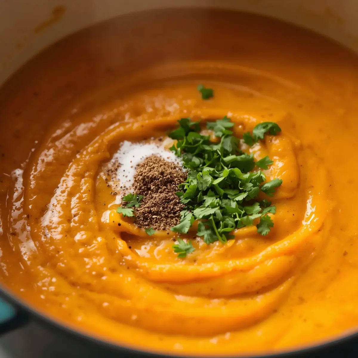 Cooking instructions for sweet potato soup