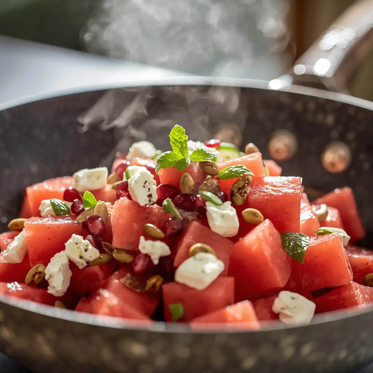 Cooking instructions for watermelon feta salad
