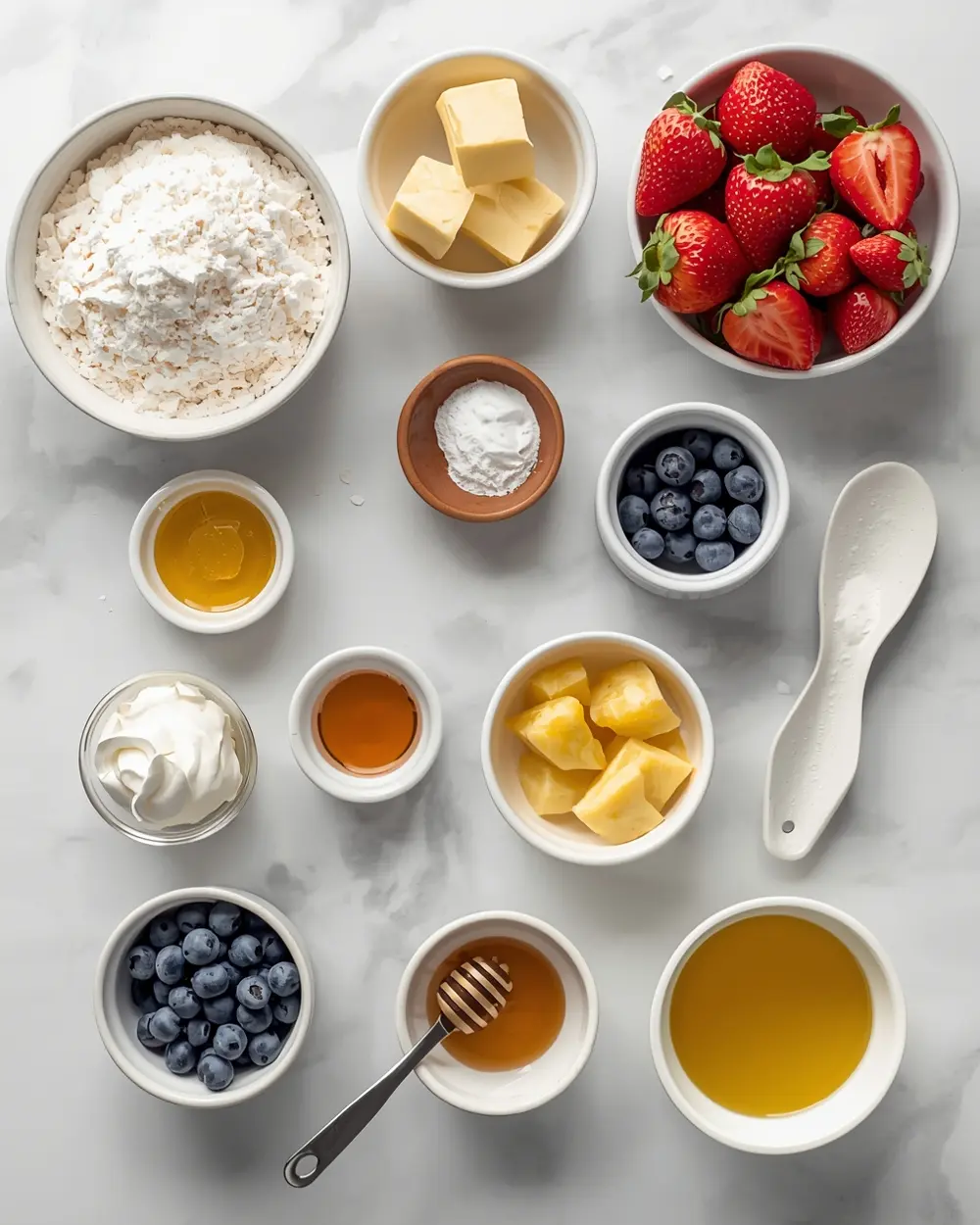 Ingredients for 4th july dessert board