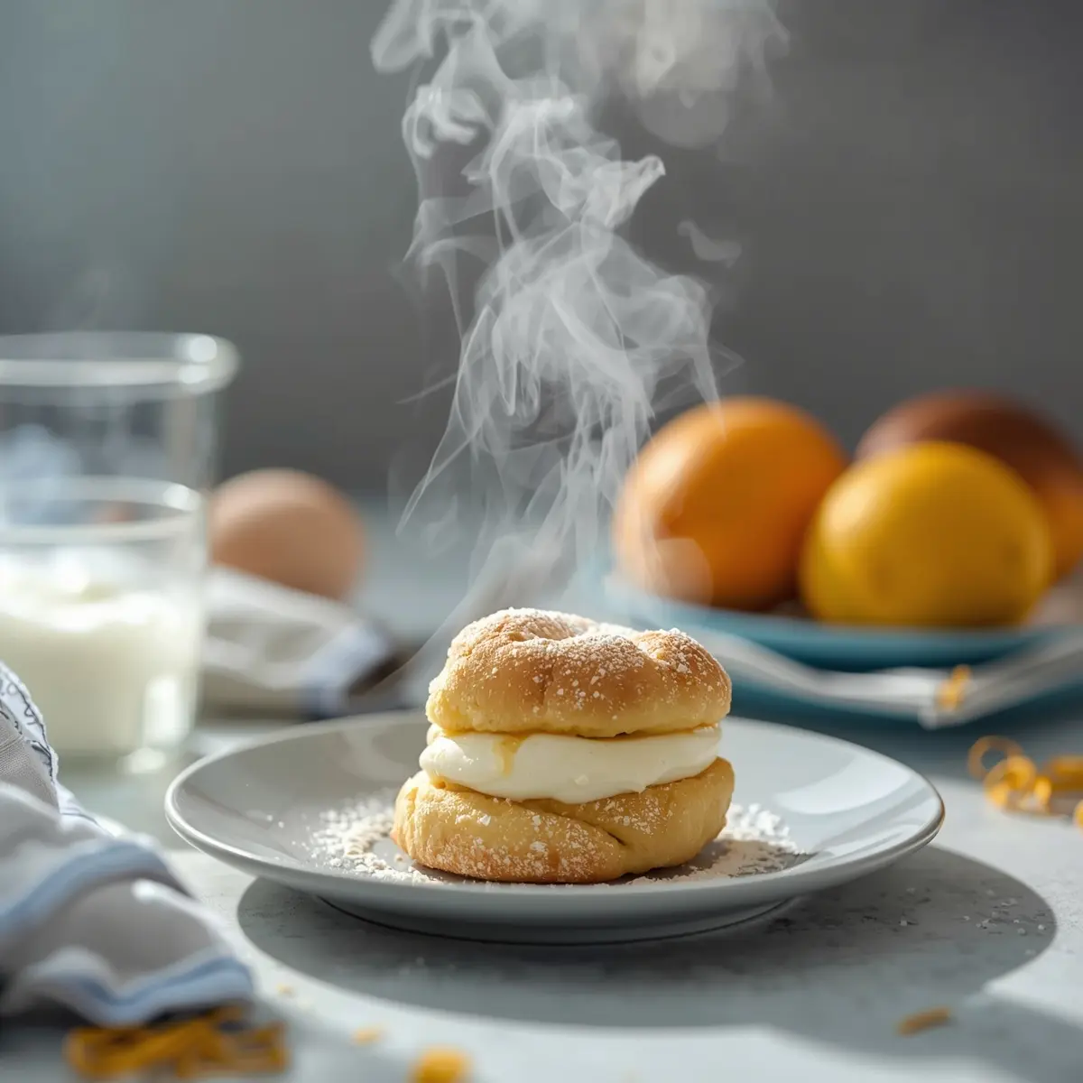 Cooking instructions for Easter cream puffs