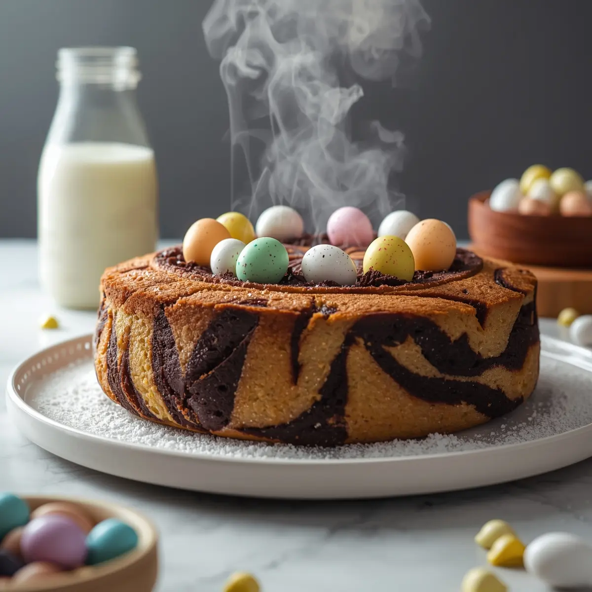 Cooking instructions for Easter marble cake