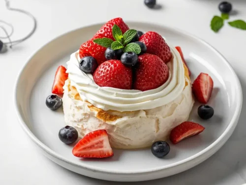 angel food cake berries 4th july
