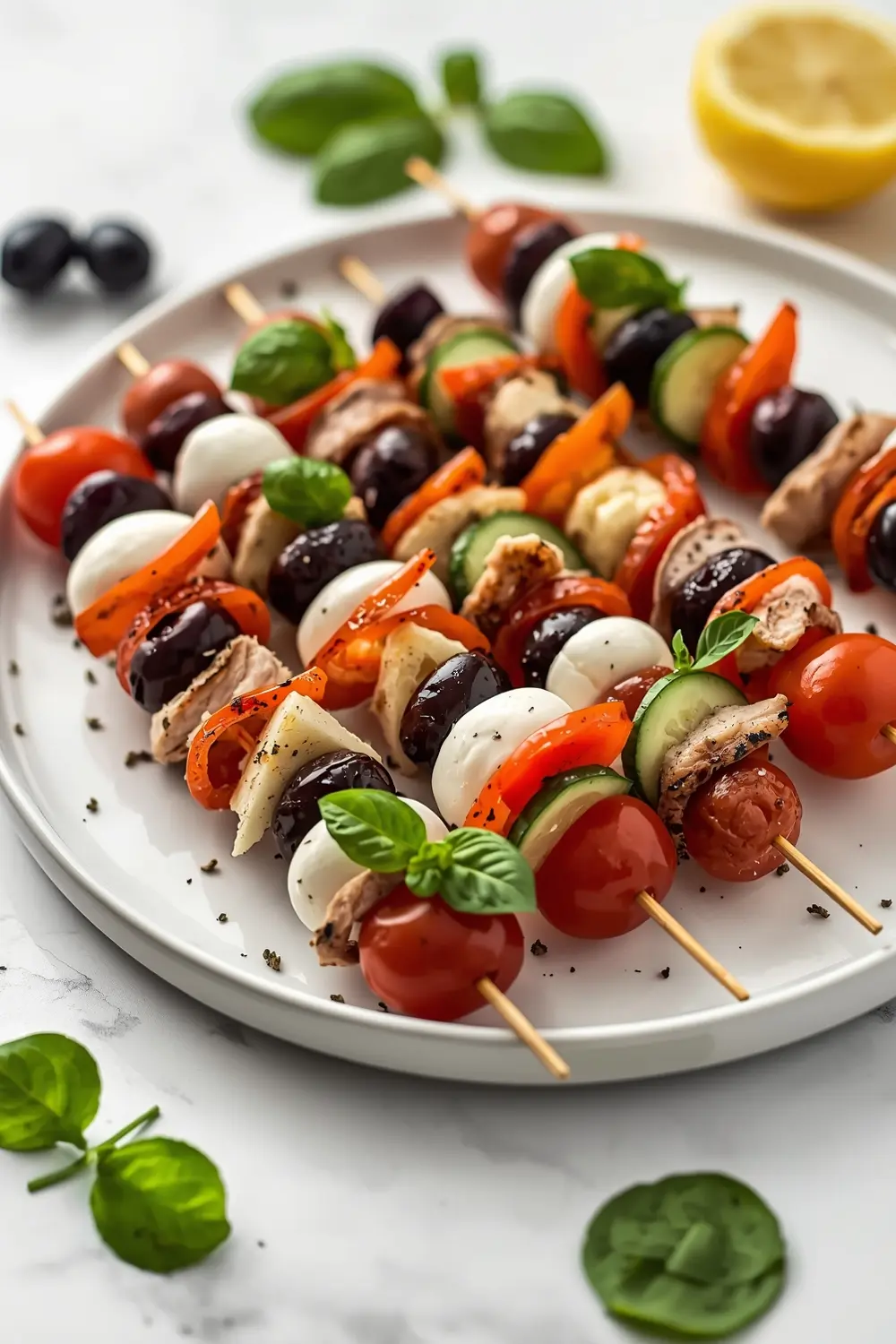 antipasto skewers olives