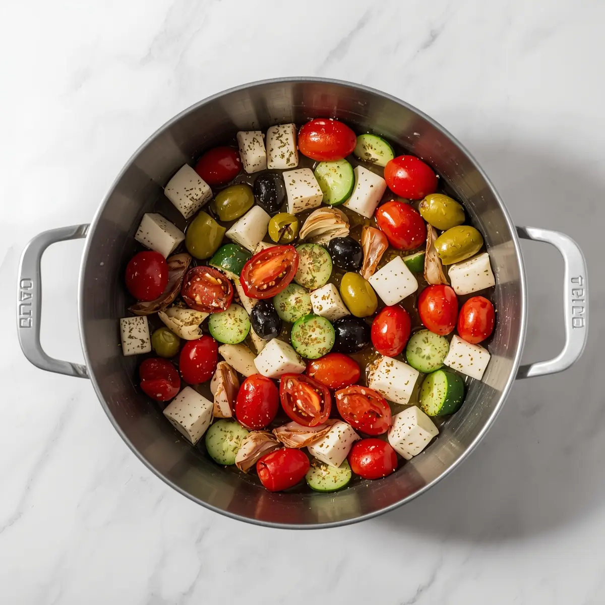 Cooking instructions for antipasto skewers olives