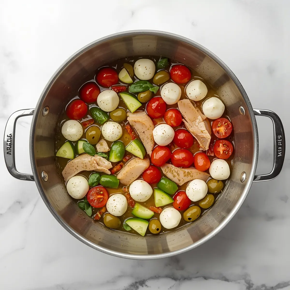 Cooking instructions for antipasto skewers olives
