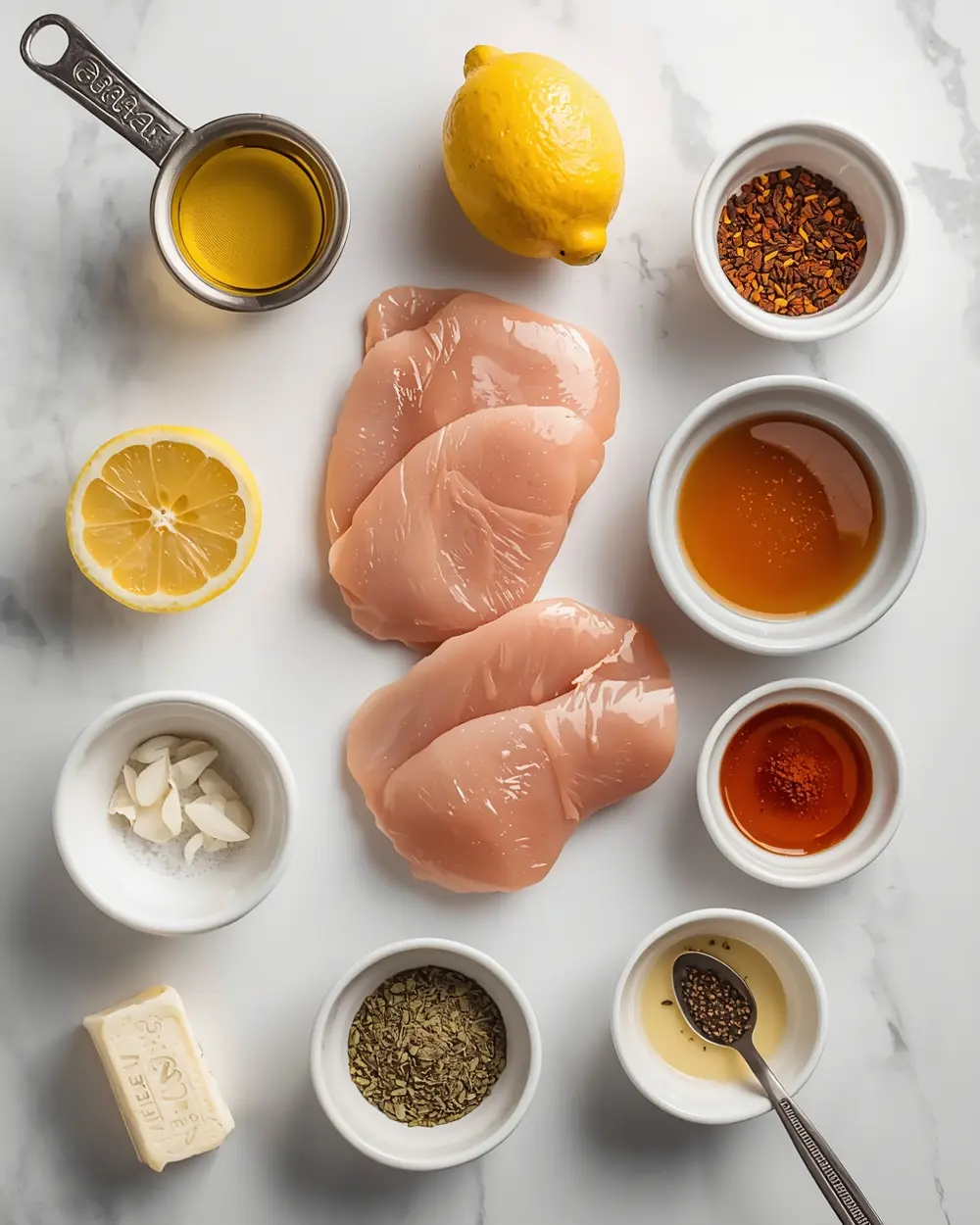 Ingredients for baked chicken breast