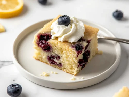 blueberry lemon poke cake