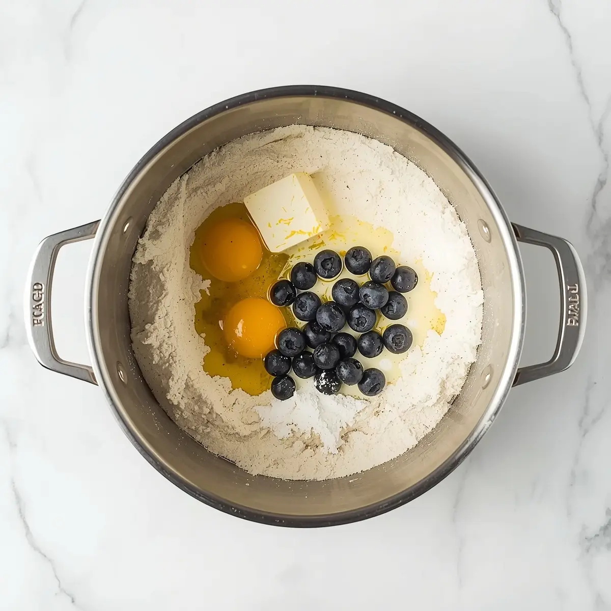 Cooking instructions for blueberry lemon poke cake