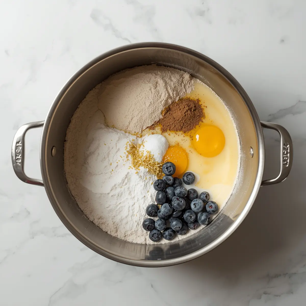 Cooking instructions for blueberry lemon pound cake