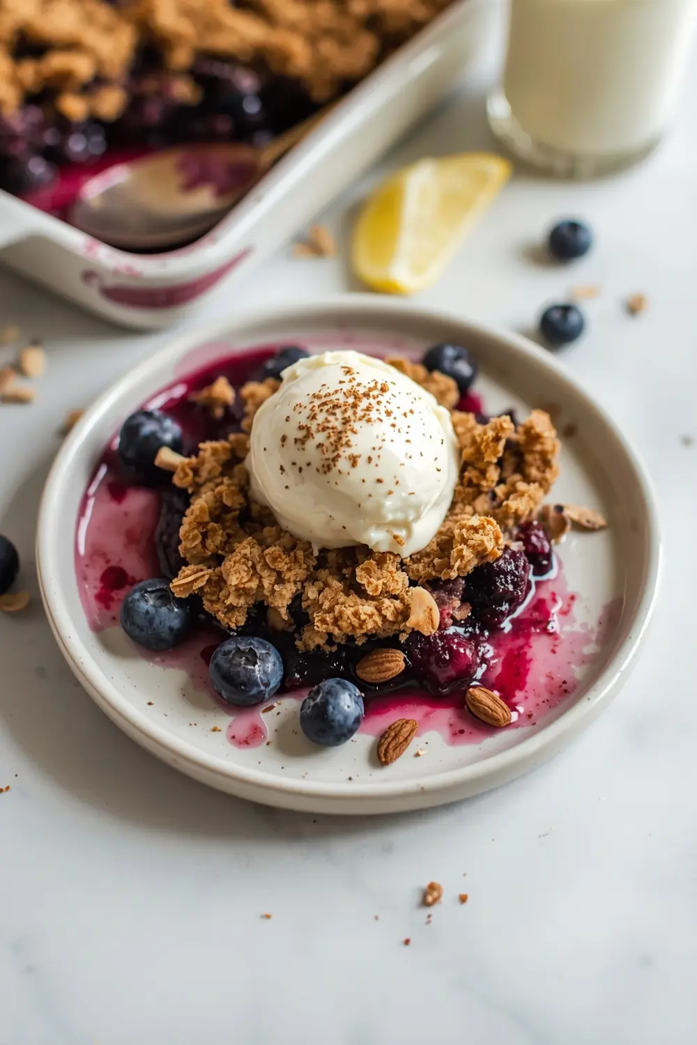 blueberry oat crisp