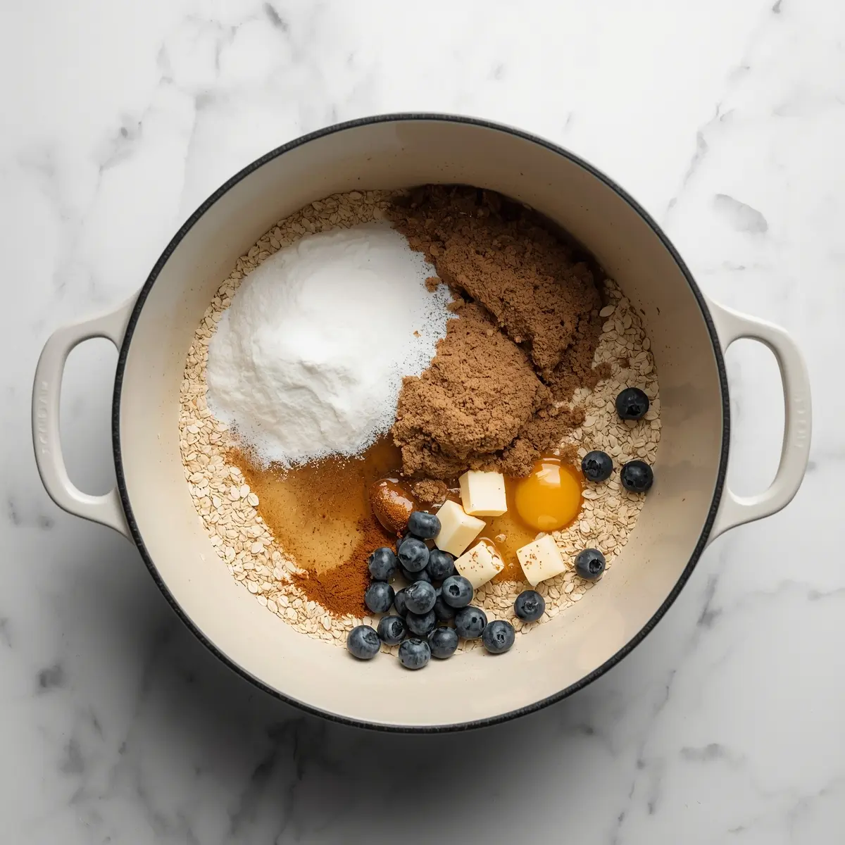 Cooking instructions for blueberry oat crisp