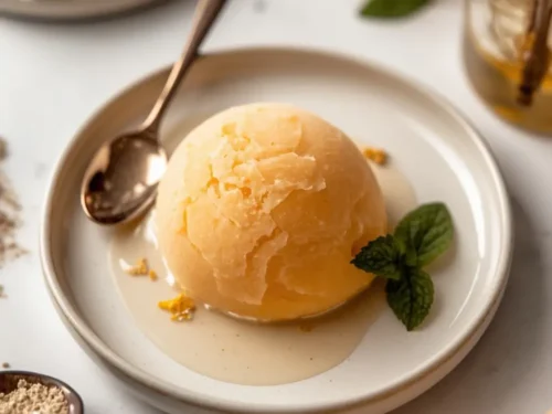 cantaloupe sorbet easy
