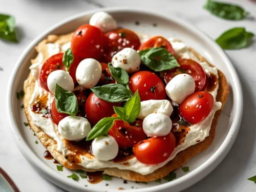 caprese flatbread balsamic