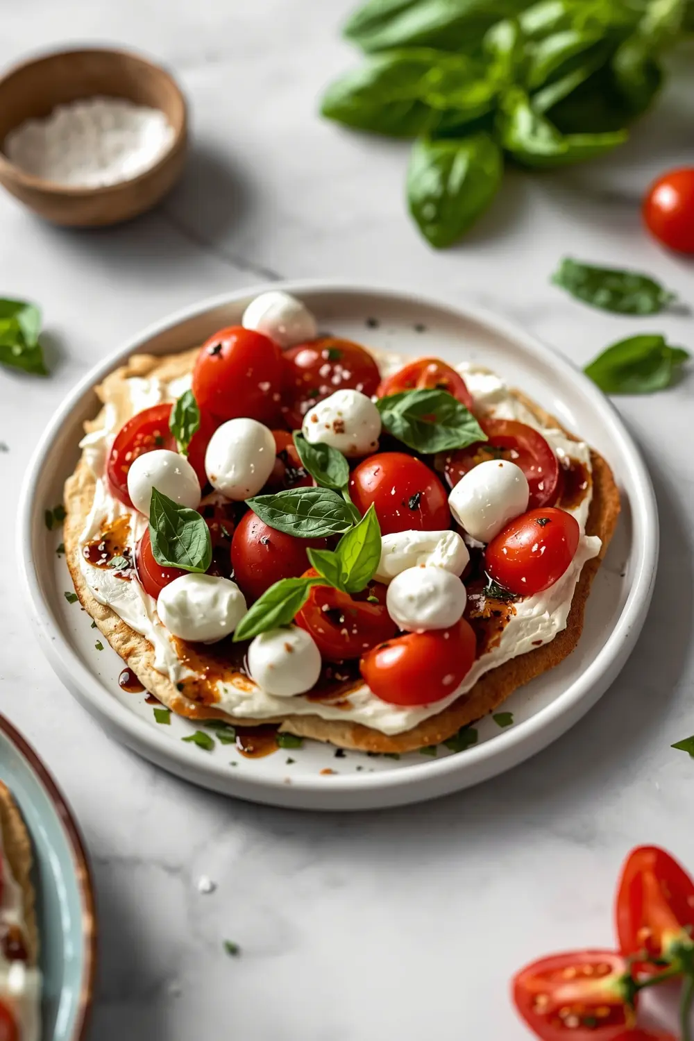 caprese flatbread balsamic