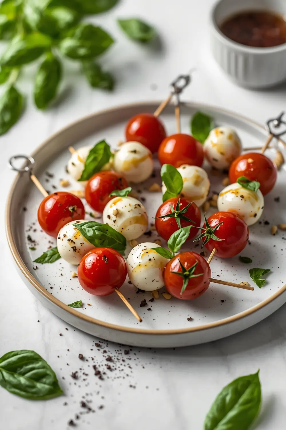 caprese skewers balsamic glaze