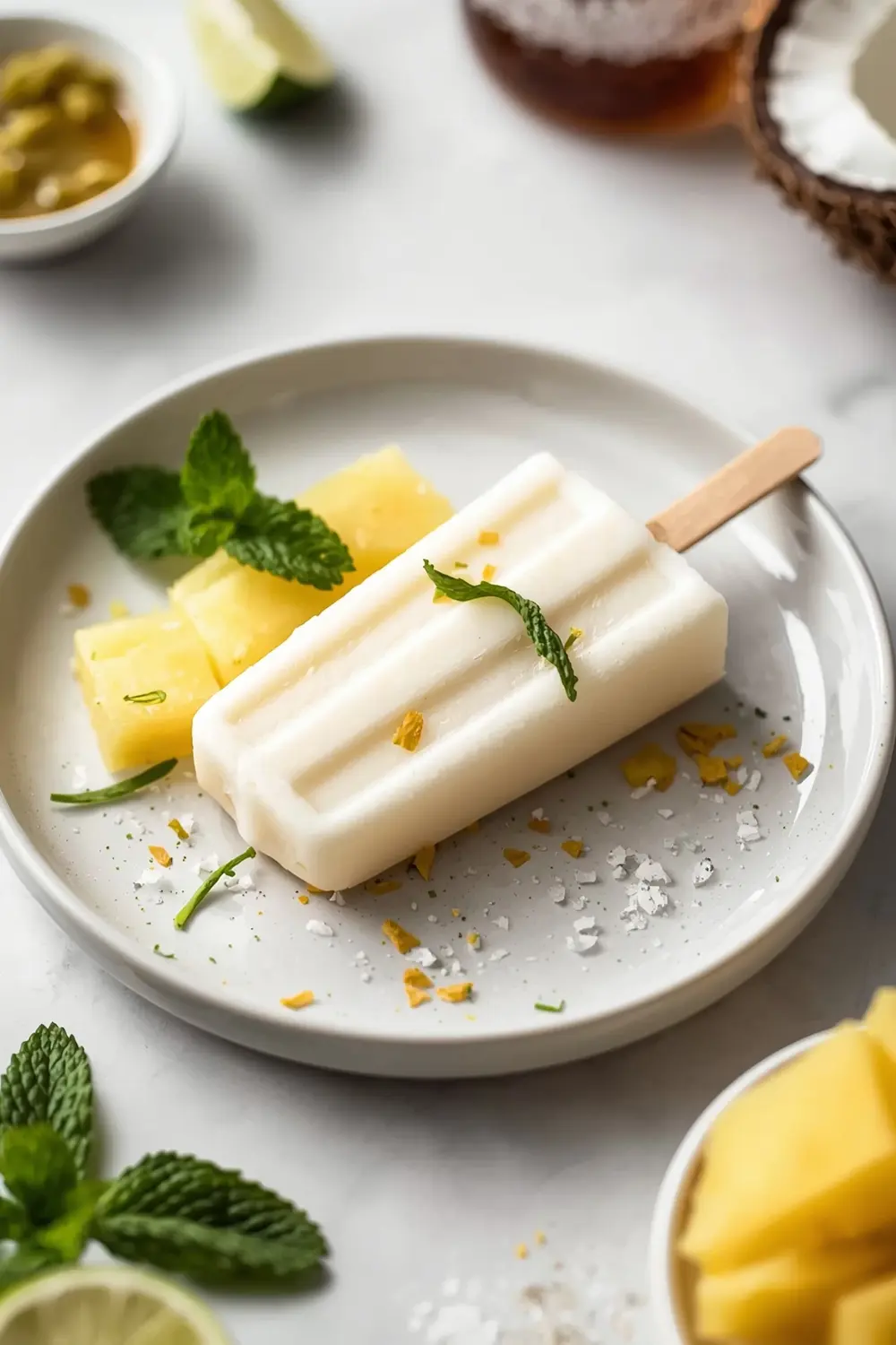 coconut lime frozen pops