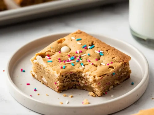 confetti blondies 4th july