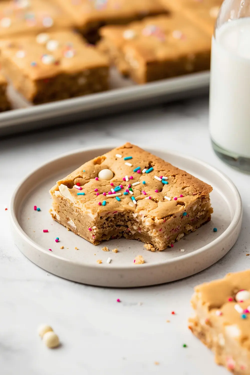 confetti blondies 4th july