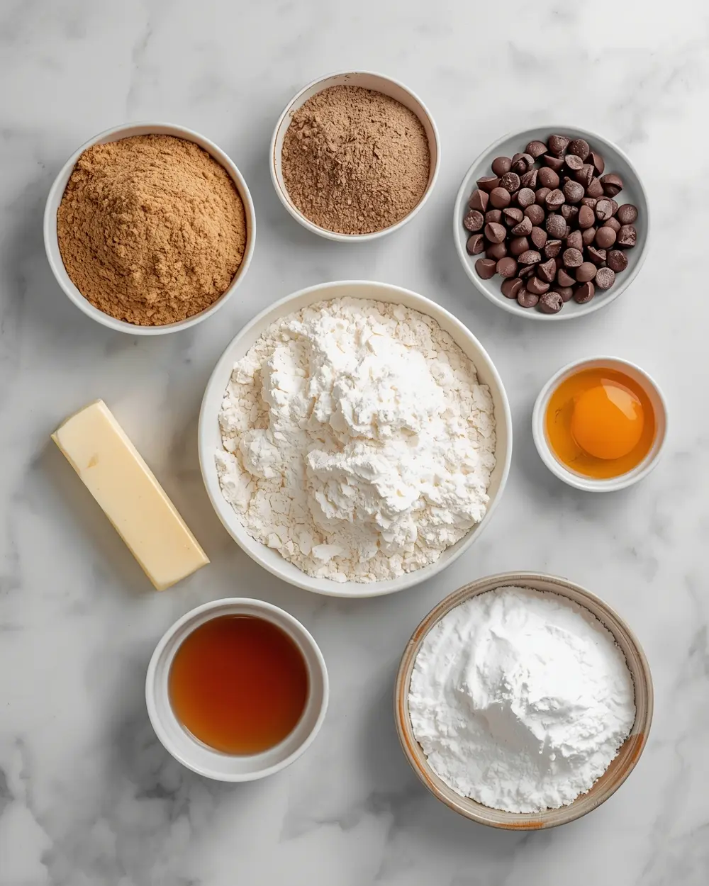 Ingredients for cookie dough bites