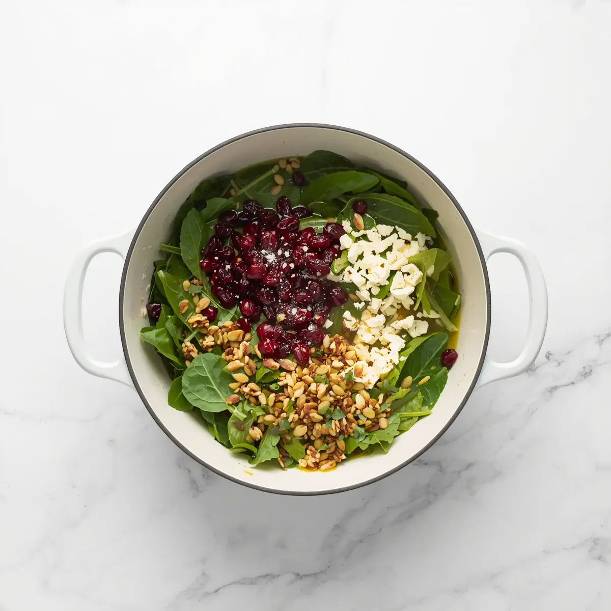 Cooking instructions for cranberry walnut salad