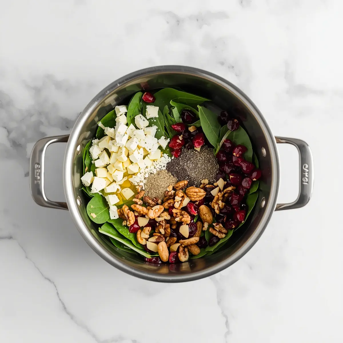 Cooking instructions for cranberry walnut salad