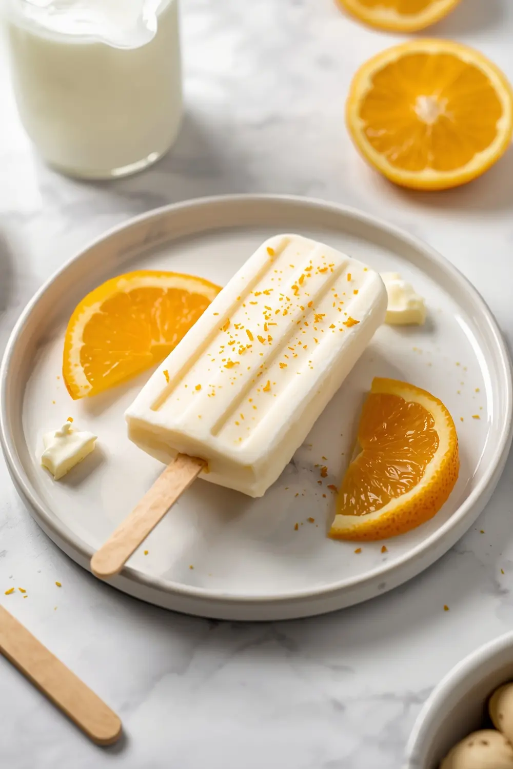 creamy dreamsicle popsicles