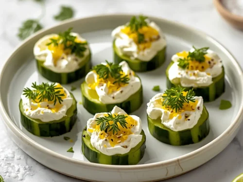 cucumber dill cream cheese bites