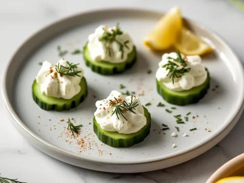 cucumber dill cream cheese bites