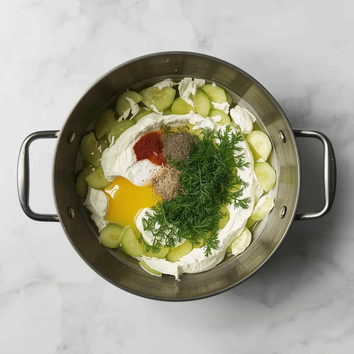 Cooking instructions for cucumber dill cream cheese bites