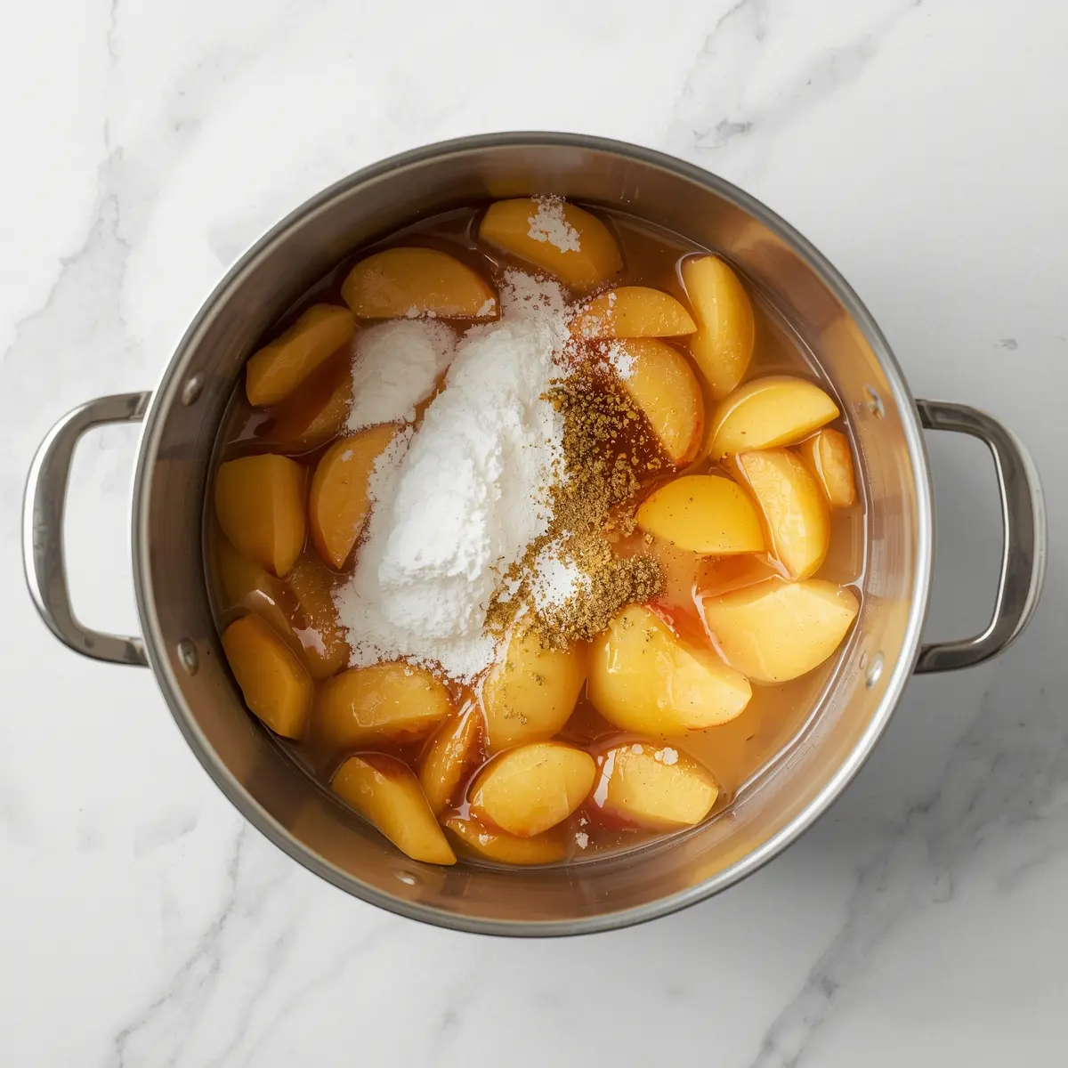 Cooking instructions for easy fresh peach sorbet