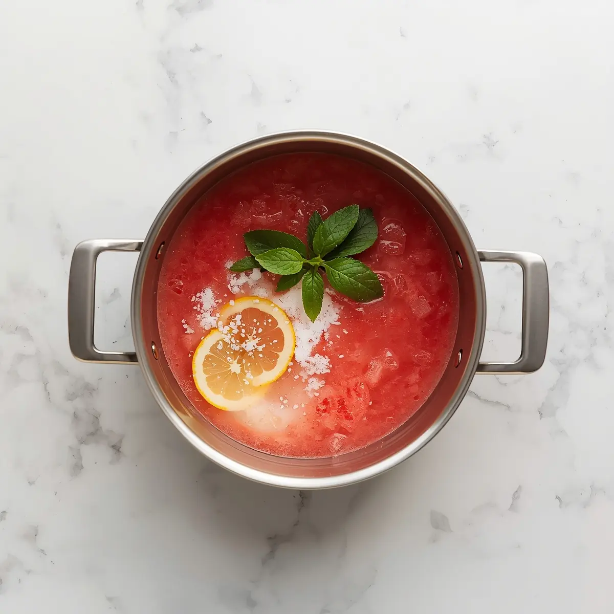 Cooking instructions for easy watermelon sorbet