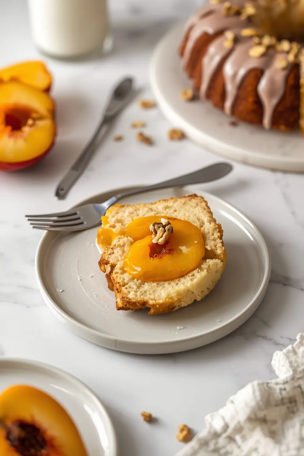 fresh peach pound cake