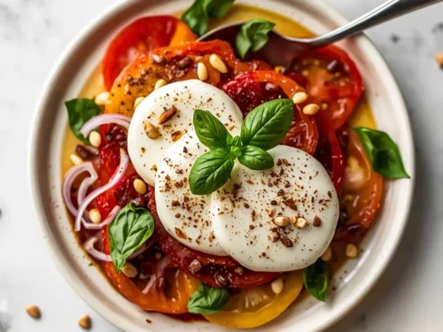 heirloom caprese salad elegant