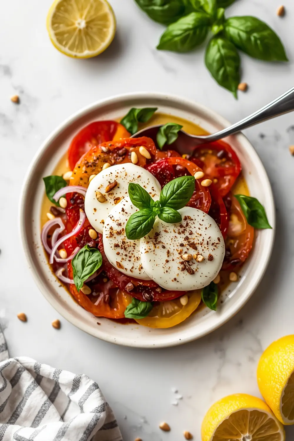 heirloom caprese salad elegant