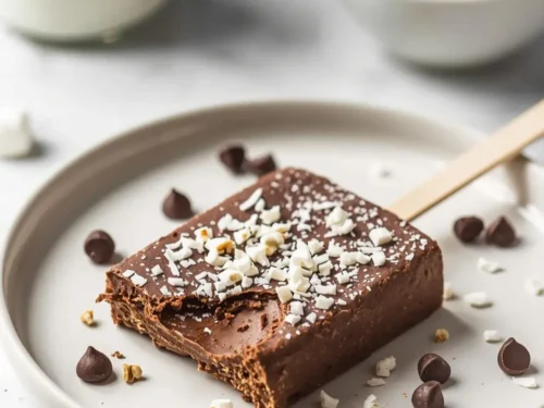 homemade chocolate fudge pops