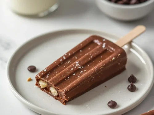 homemade chocolate fudge pops
