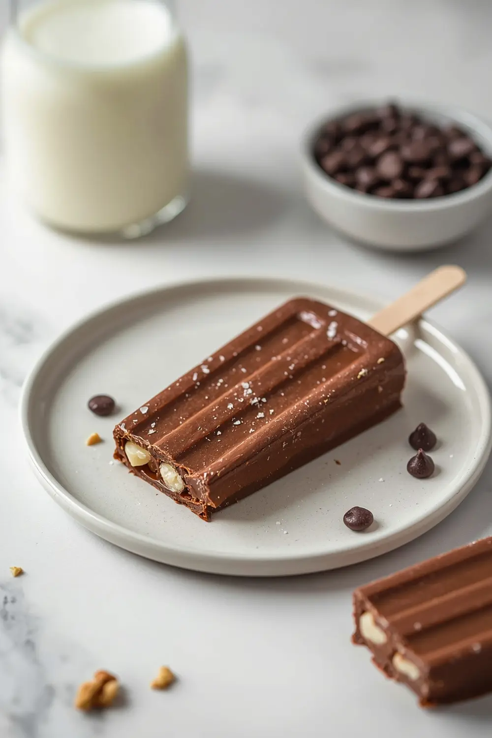 homemade chocolate fudge pops
