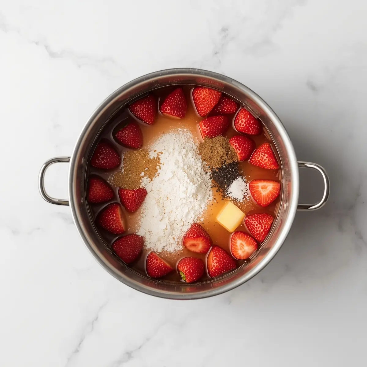 Cooking instructions for homemade strawberry sauce