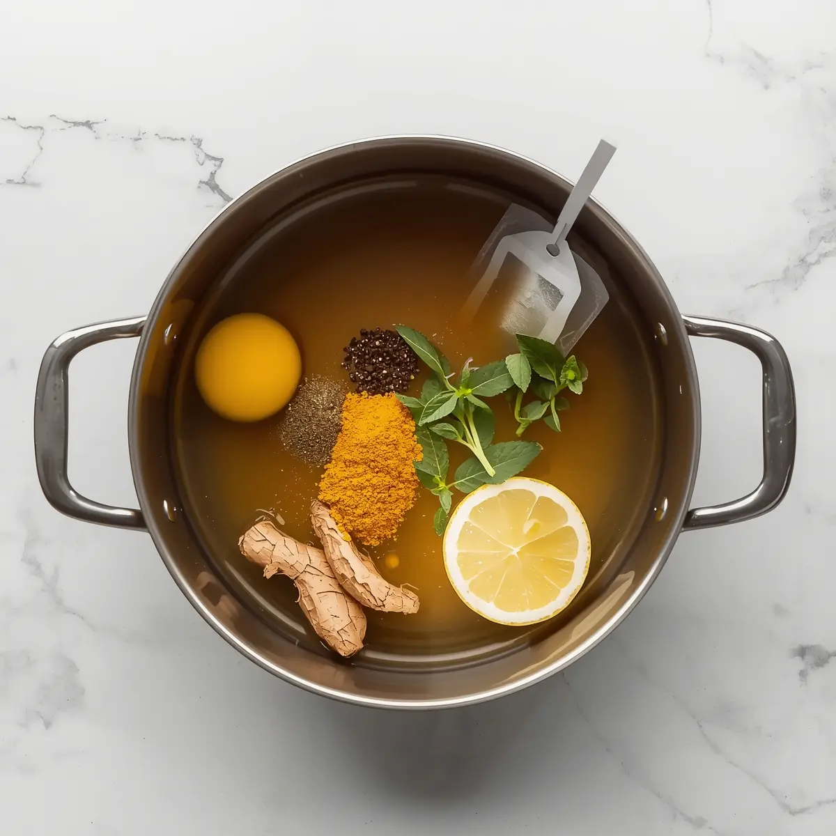 Cooking instructions for honey lemon tea