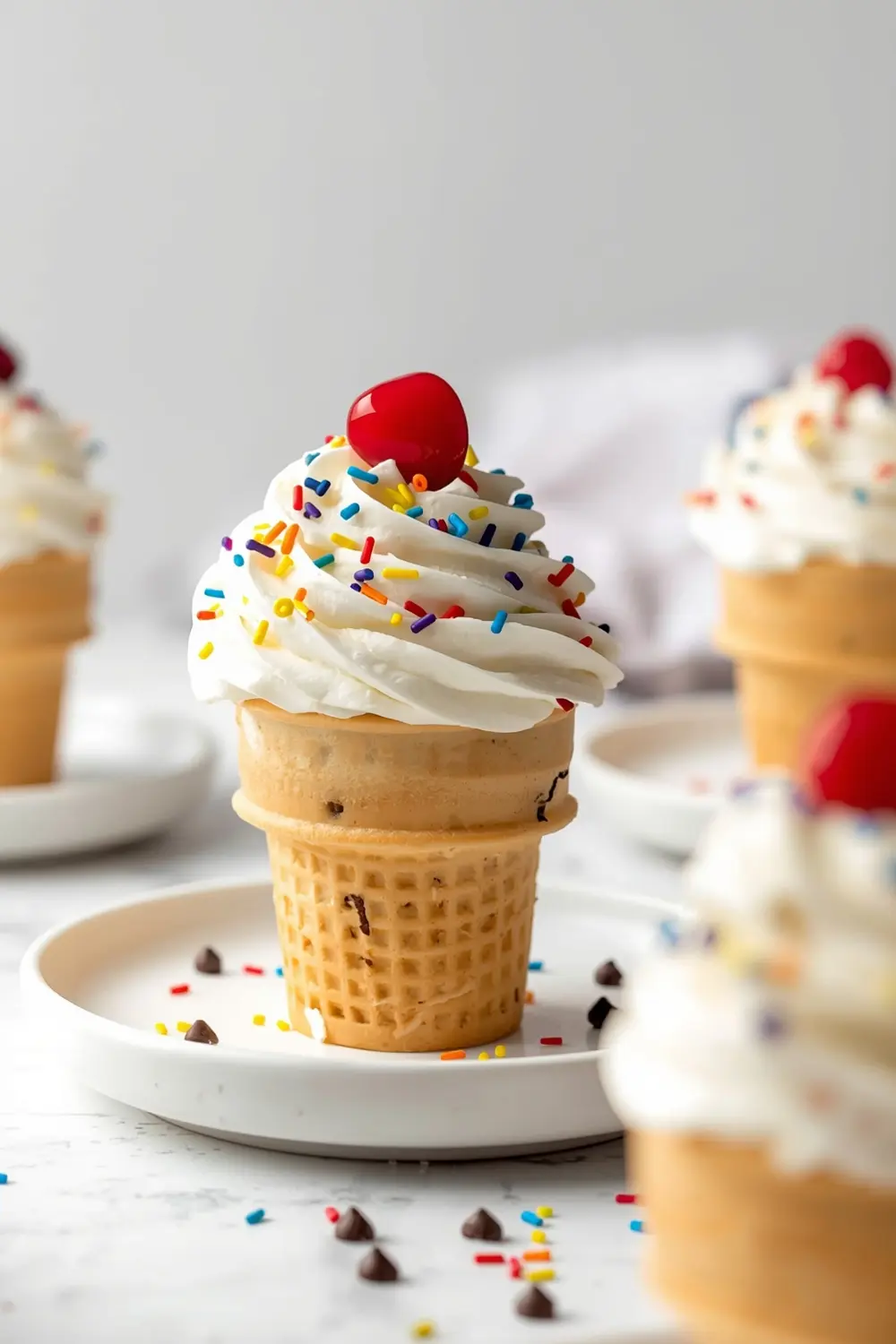 ice cream cone cupcakes summer